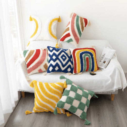 Tufted Tassel Pillows