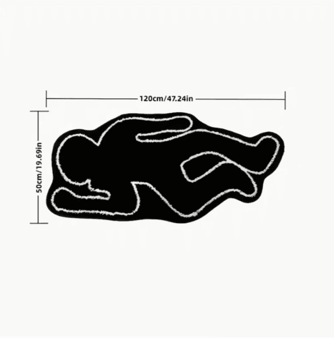 Human Silhouette Rug